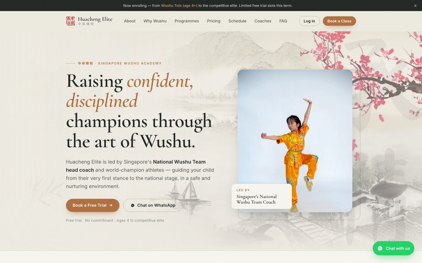 Huacheng Elite — website designed and built by Solvex