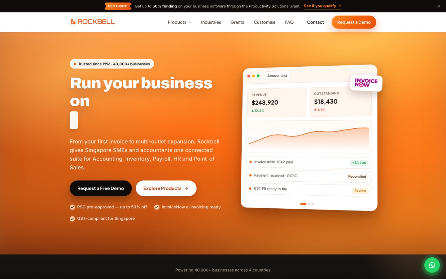 Rockbell — website designed and built by Solvex